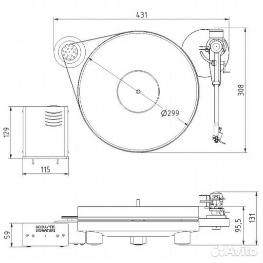 Проигрыватель винила Acoustic Signature Merlin