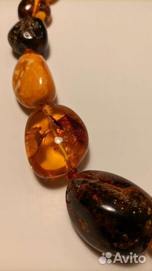 Натуральные янтарные бусы Калининград