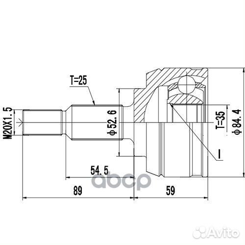Шрус наружний Renault duster (11-) zikmar