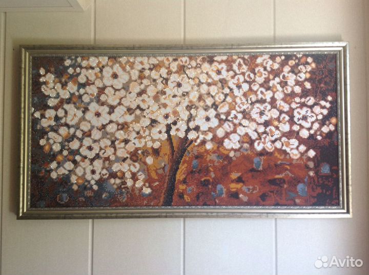 Картина-алмазная вышивка-дерево