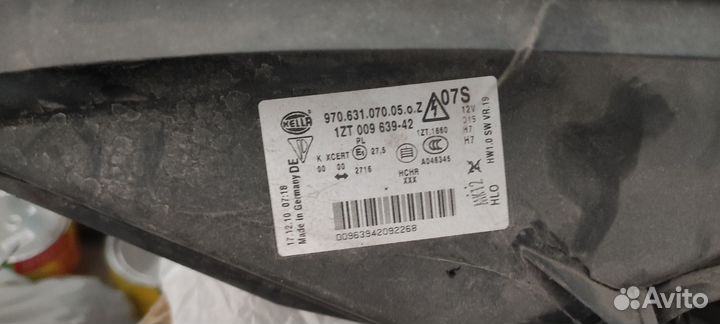 1ZT00963942 фара Porsche Panamera 970 в сборе