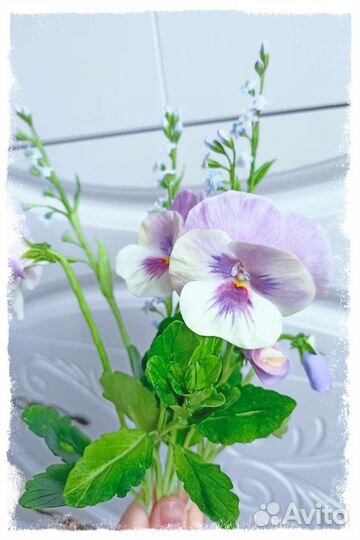 Композиция (букет) цветов из холодного фарфора