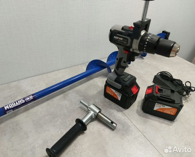 Ледоруб Nanwei 150Nm 2 Акб 6Ah + Шнек Тонар 110мм