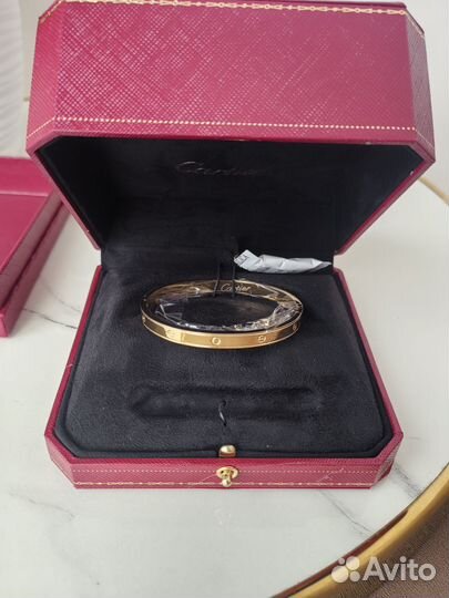 Браслет Cartier love. 16 cm. V-gold