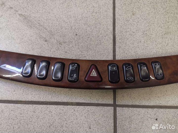 Накладка с блоком кнопок торпедо Mercedes w220