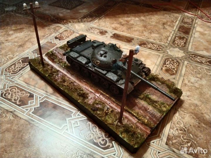 Диорама с танком Т62 1/35