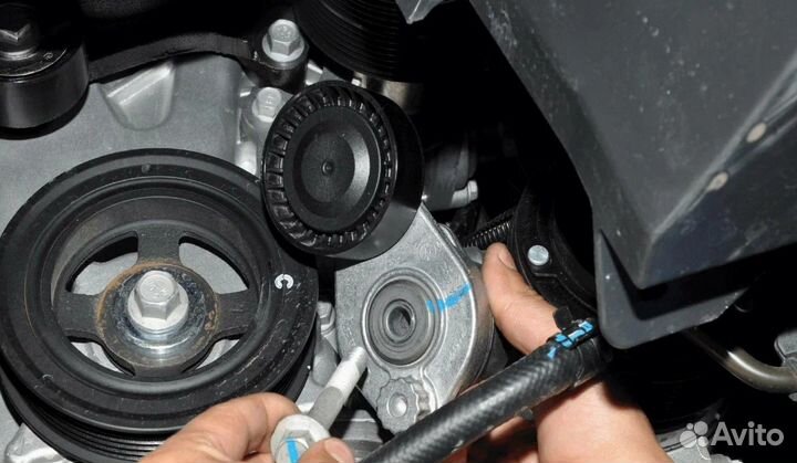 Замена ролика Hyundai ix35 2013-2015