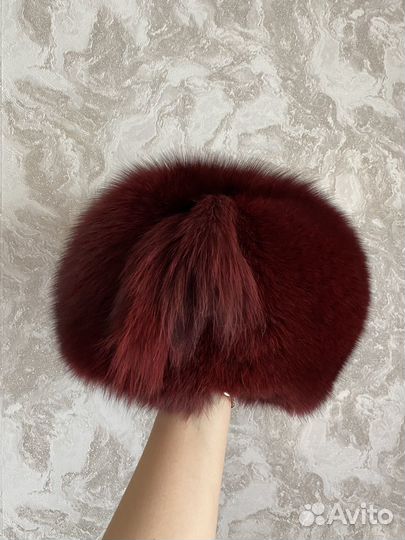 Шапка зимняя меховая женская из песца