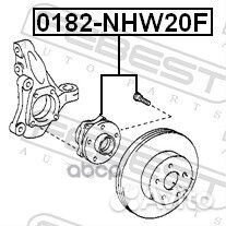 Ступица 0182-NHW20F 0182-NHW20F Febest