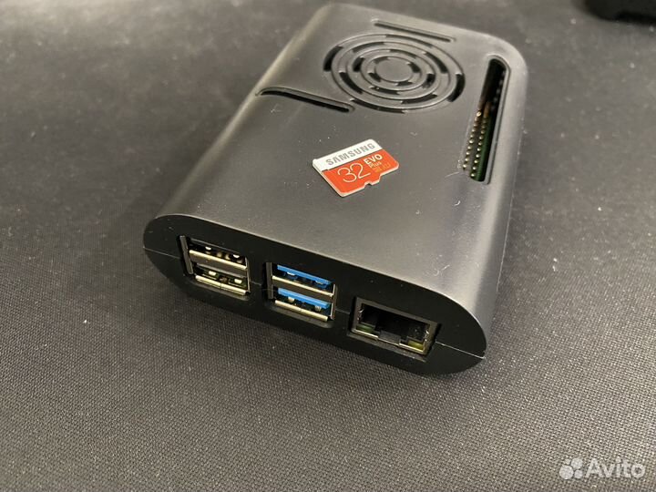 Raspberry pi 4 model b 8gb+корпус+32gb