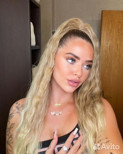 Хвост на резинке / накладной хвост/ хвост шиньон