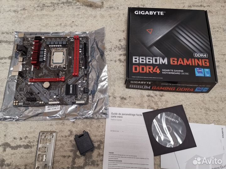 Gigabyte b660m gaming DDR 4 + intel i3 12400f