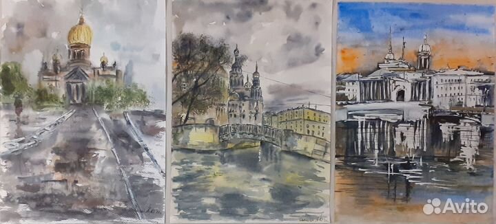 Картины акварелью: 