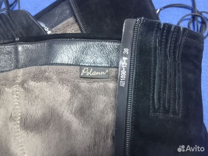 Сапоги женские зимние 38 39 натуральная замша