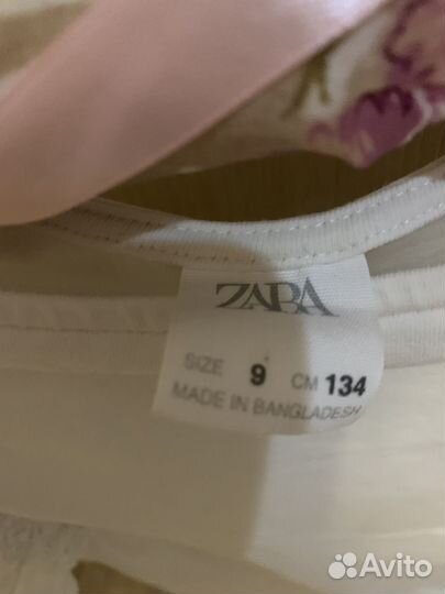 Фирменное нарядное Боди Zara 9/134 см