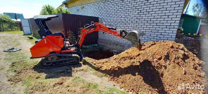 Услуги мини экскаватора, ямобур