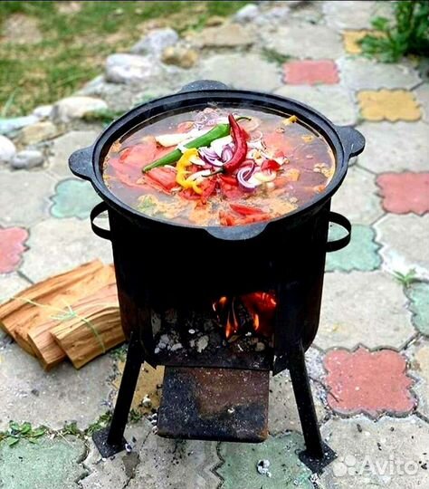 Казан чугунный афганский