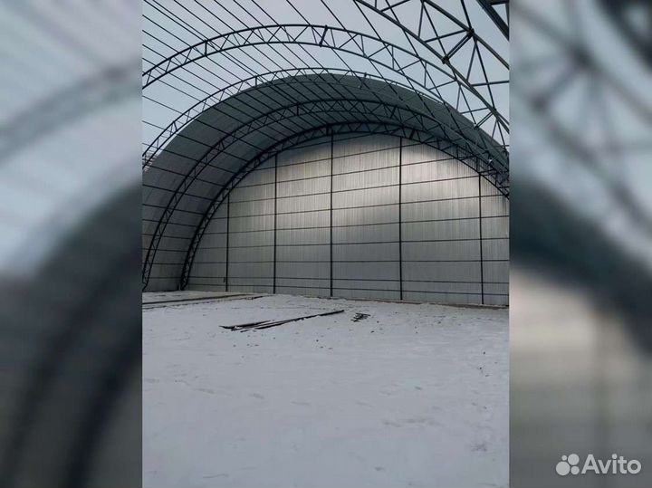 Ангар от производителя под ключ. Размер 20х55м