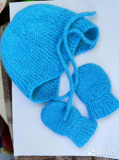 Варежки, шапочка