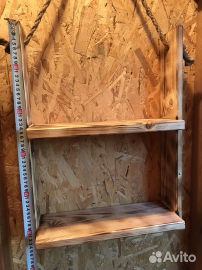 Полка деревянная настенная