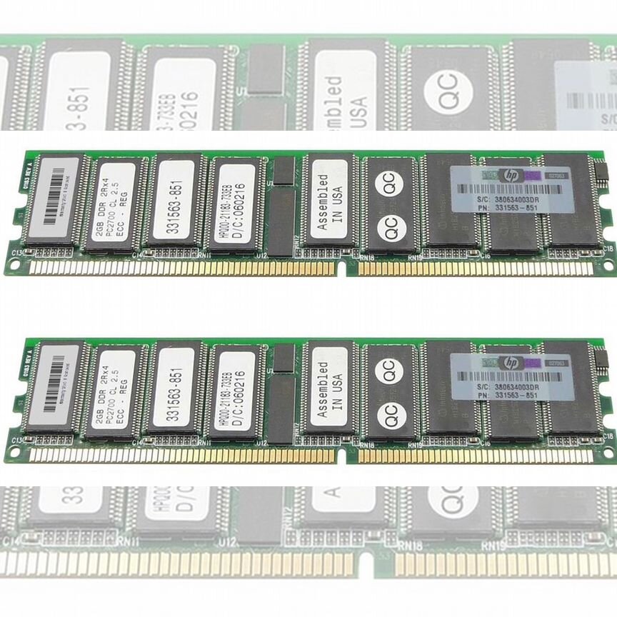 [361039-B21] Оперативная Память Hp Ddr 4gb 361039-B21