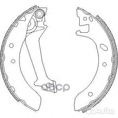 Колодки торм.барабанные 451200 Road house