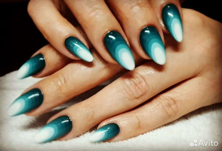 Наращивание ногтей маникюр гель лак