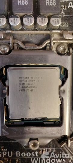 Материнская плата с процессором