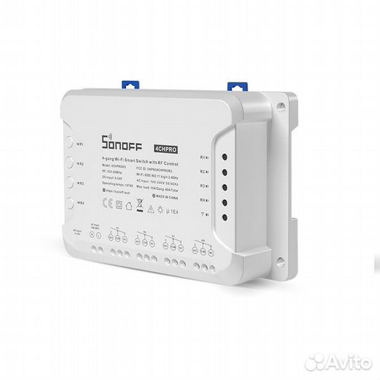 Wi-Fi+RF реле умного дома Sonoff 4CH Pro R3