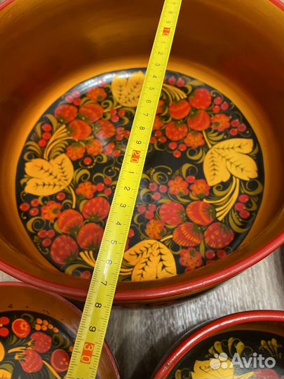 Шикарный набор посуды хохлома СССР