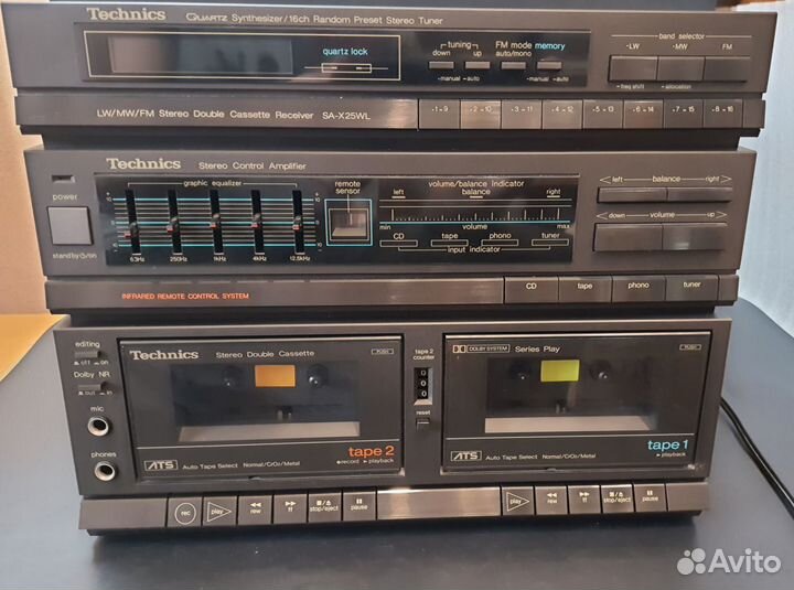 Музыкальный центр technics sa-x25wl, sl-js16r