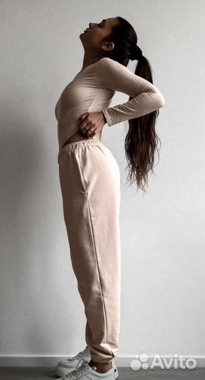 Спортивный костюм с боди двунитка