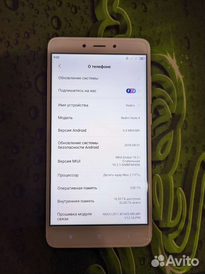 Xiaomi redmi note 4