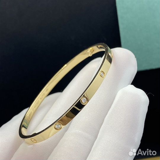 Браслет Cartier Love, 10 брил. 0,12ct