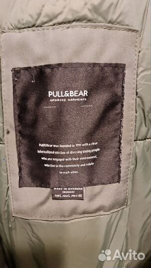 Куртка мужская зимняя 50 52 pull and bear парка