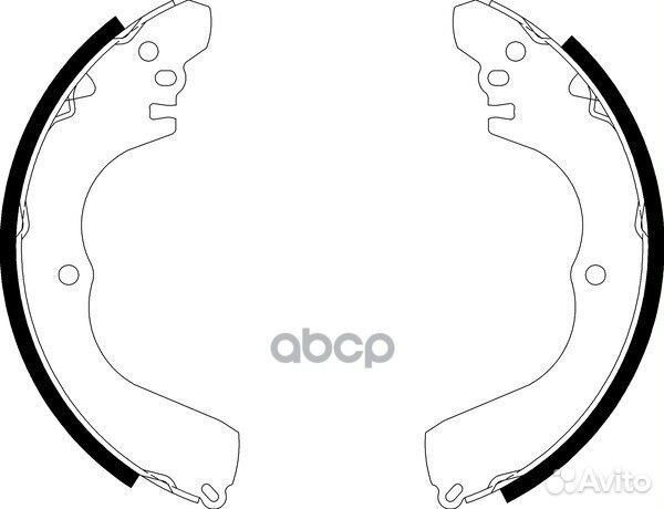 Колодки тормозные барабанные зад NS3003 NIS