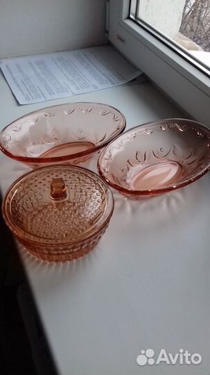 Вазы -коричневое стекло. Новые. СССР. Винтаж