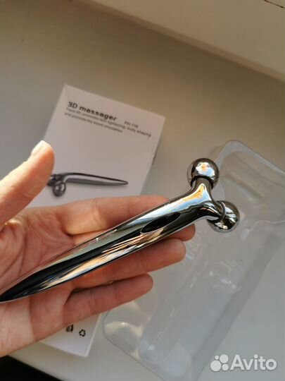 Роликовый 3D массажёр для лица и тела новый