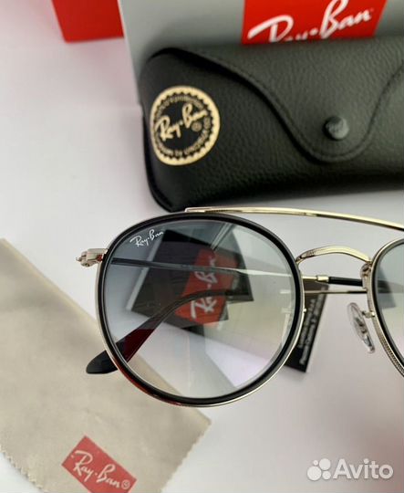 Очки ray ban round double bridge