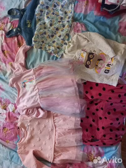 Вещи пакетом для девочки 80-98