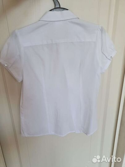 Блузка белая для девочки 128-134