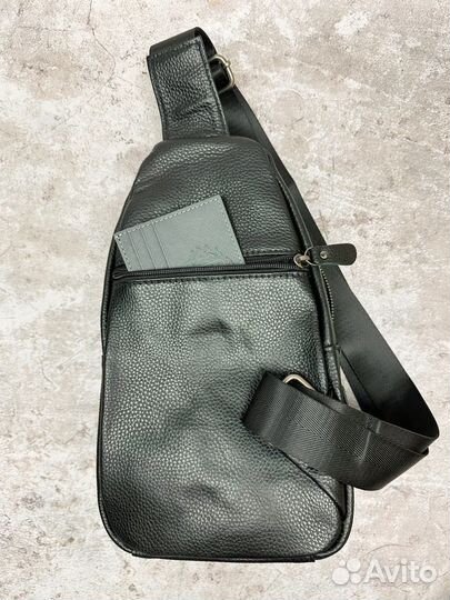 Сумка барсетка мужская натуральная кожа