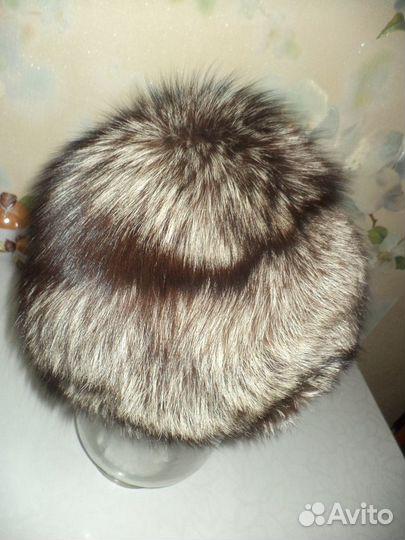 Шкура лисы серебристо-черной