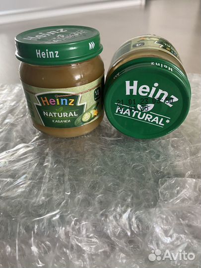 Детское питание овощное пюре кабачки heinz