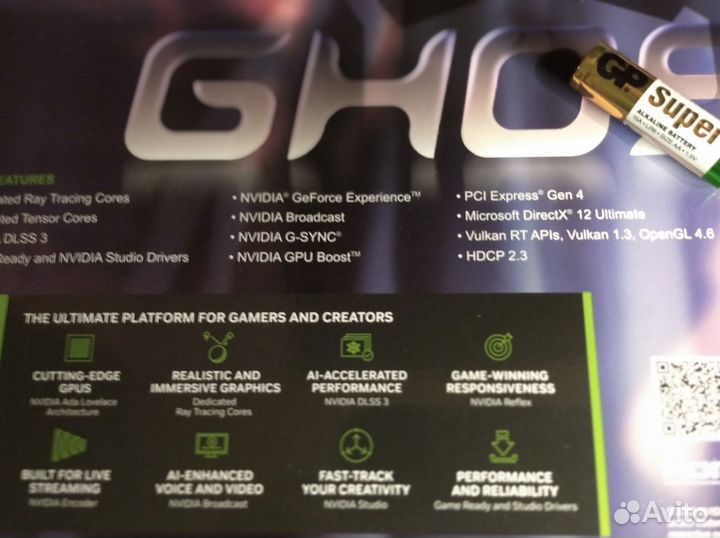 Видеокарта Gainward Ghost geforce rtx 4060 ti 8gb