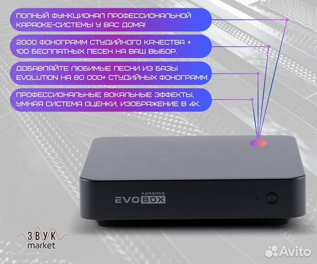 Караоке для дома Evolution Evobox Black