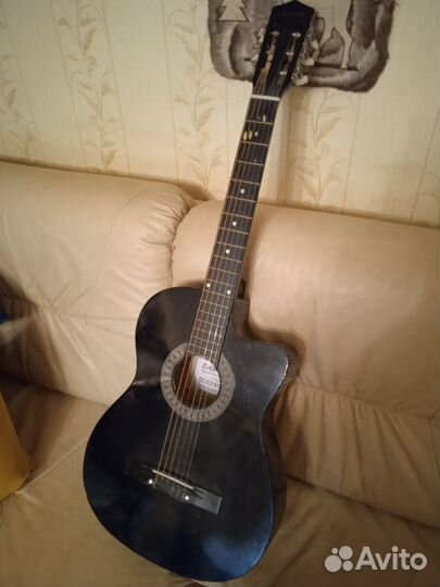 Гитара классическая чёрная, размер 1/2