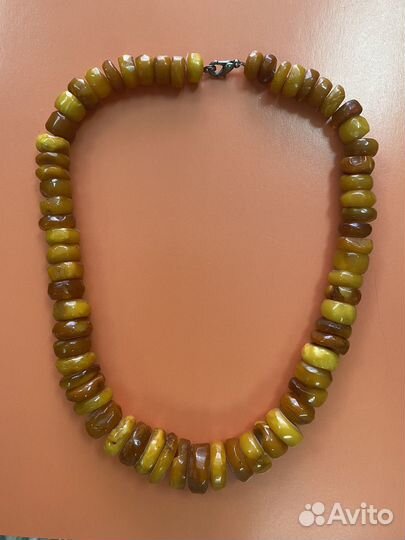 Бусы янтарные