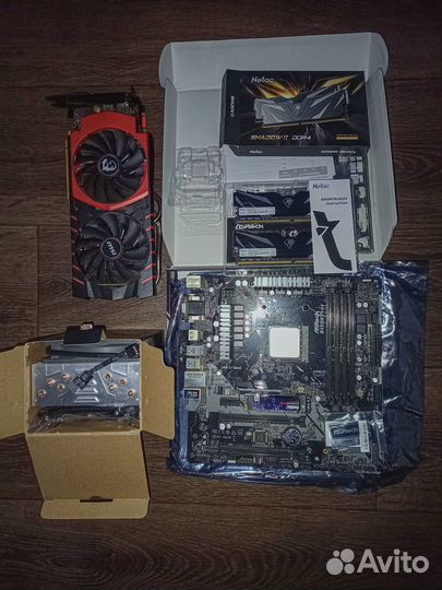 Комплект B450 + Ryzen 5 + 32GB + опции