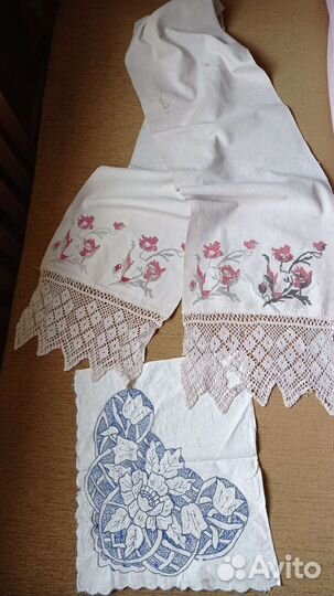 Рушники, лен, подзоры, скатерти